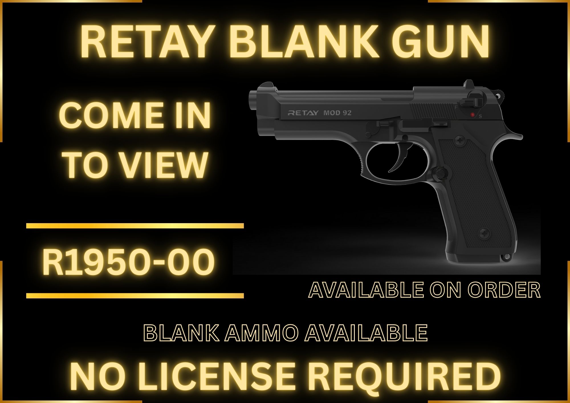 Retay Blan Gun Advert