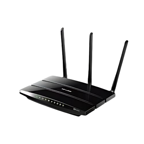 ADSL Black wifi router